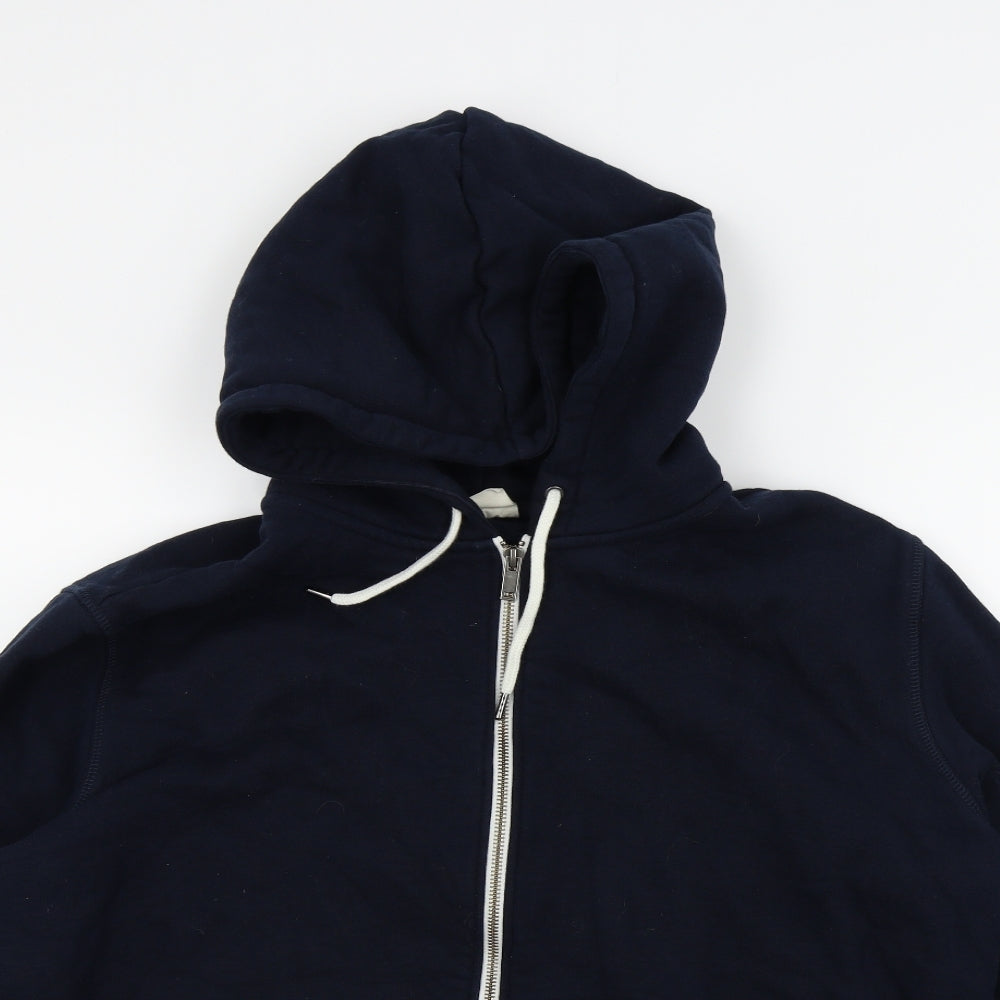 M&S Mens Blue   Full Zip Hoodie Size 2XL