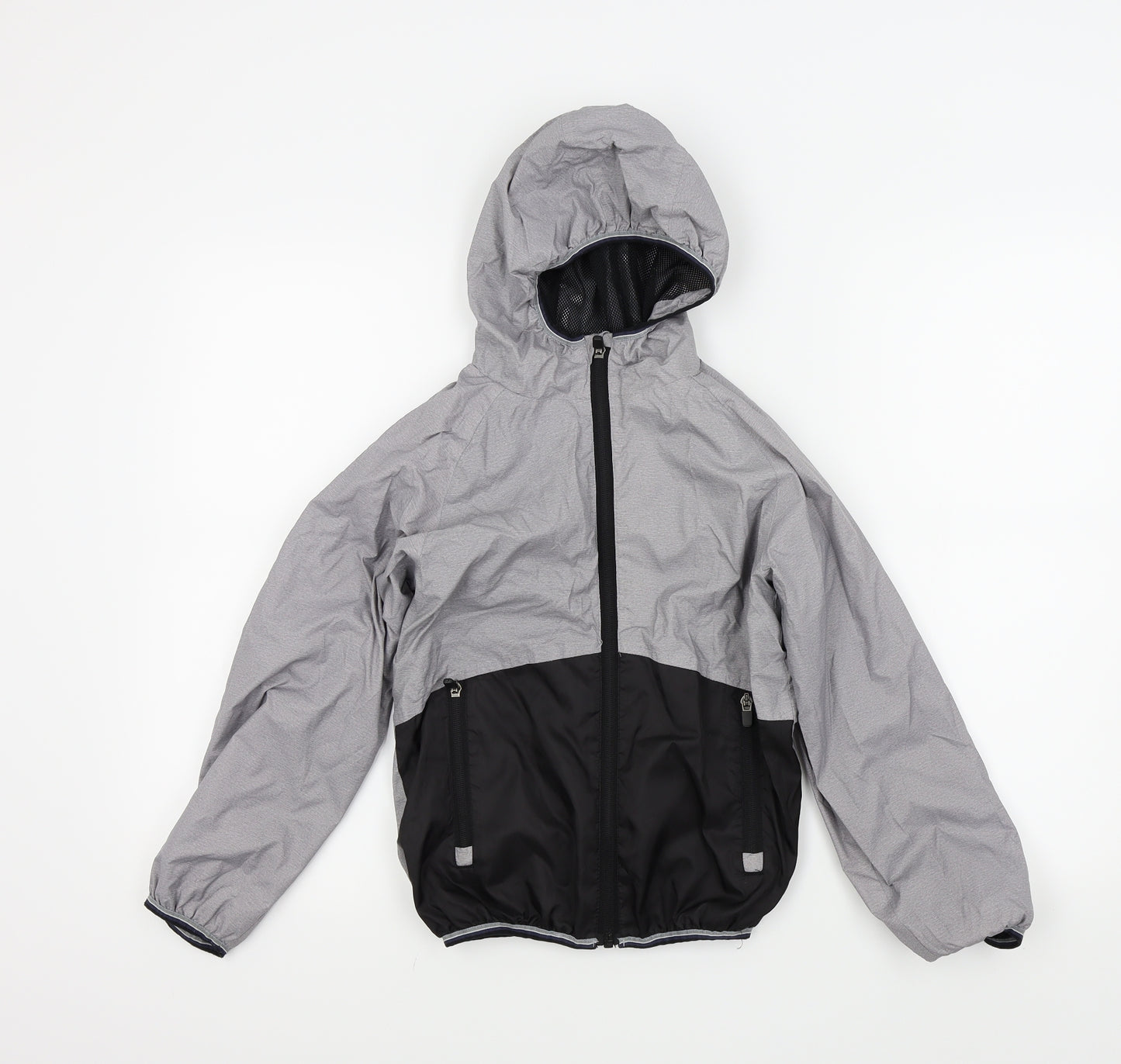 Active Boys Black   Basic Coat Jacket Size 9 Years