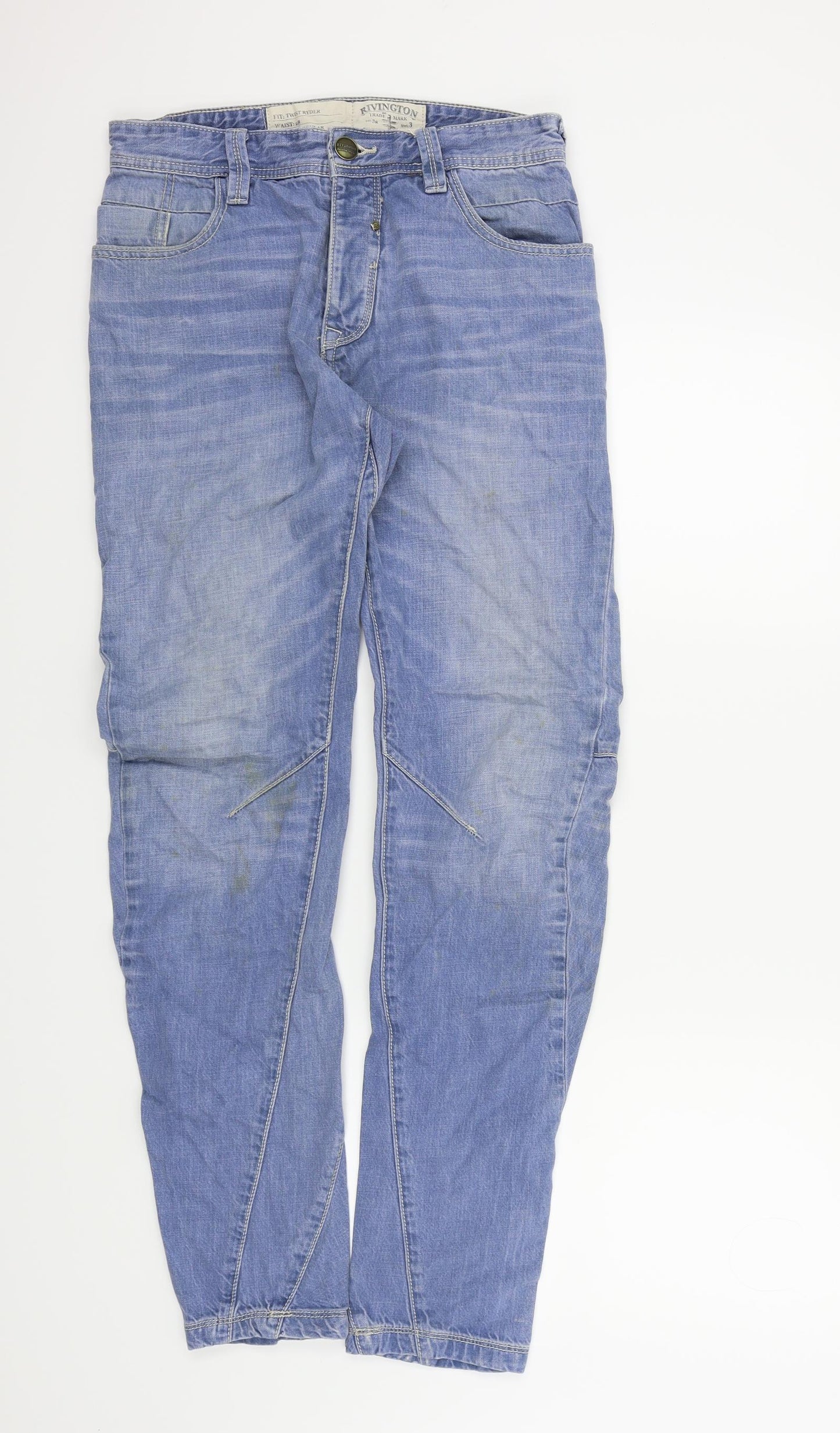 RIVINGTON Mens Blue   Skinny Jeans Size 28 in L30 in - TWIST RYDER