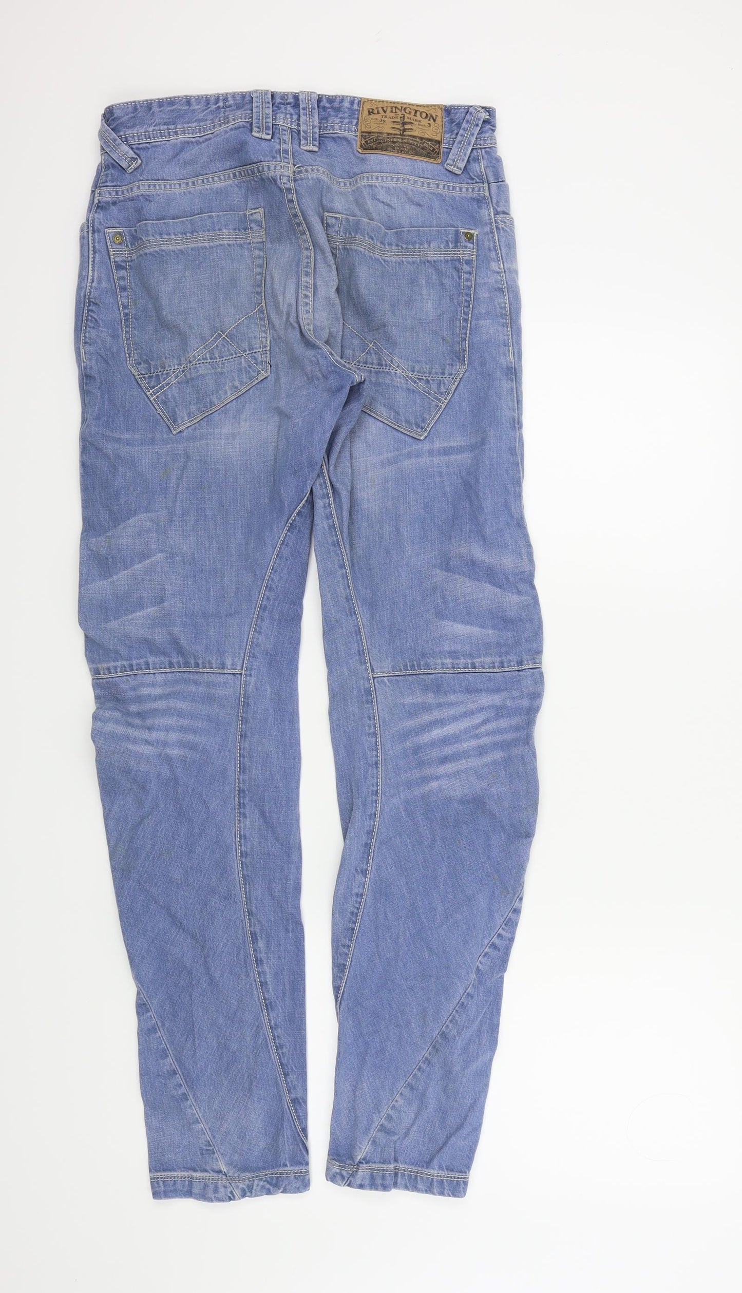 RIVINGTON Mens Blue   Skinny Jeans Size 28 in L30 in - TWIST RYDER