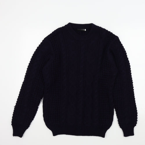 M.E.N.S KNITWEAR Mens Blue   Pullover Jumper Size S