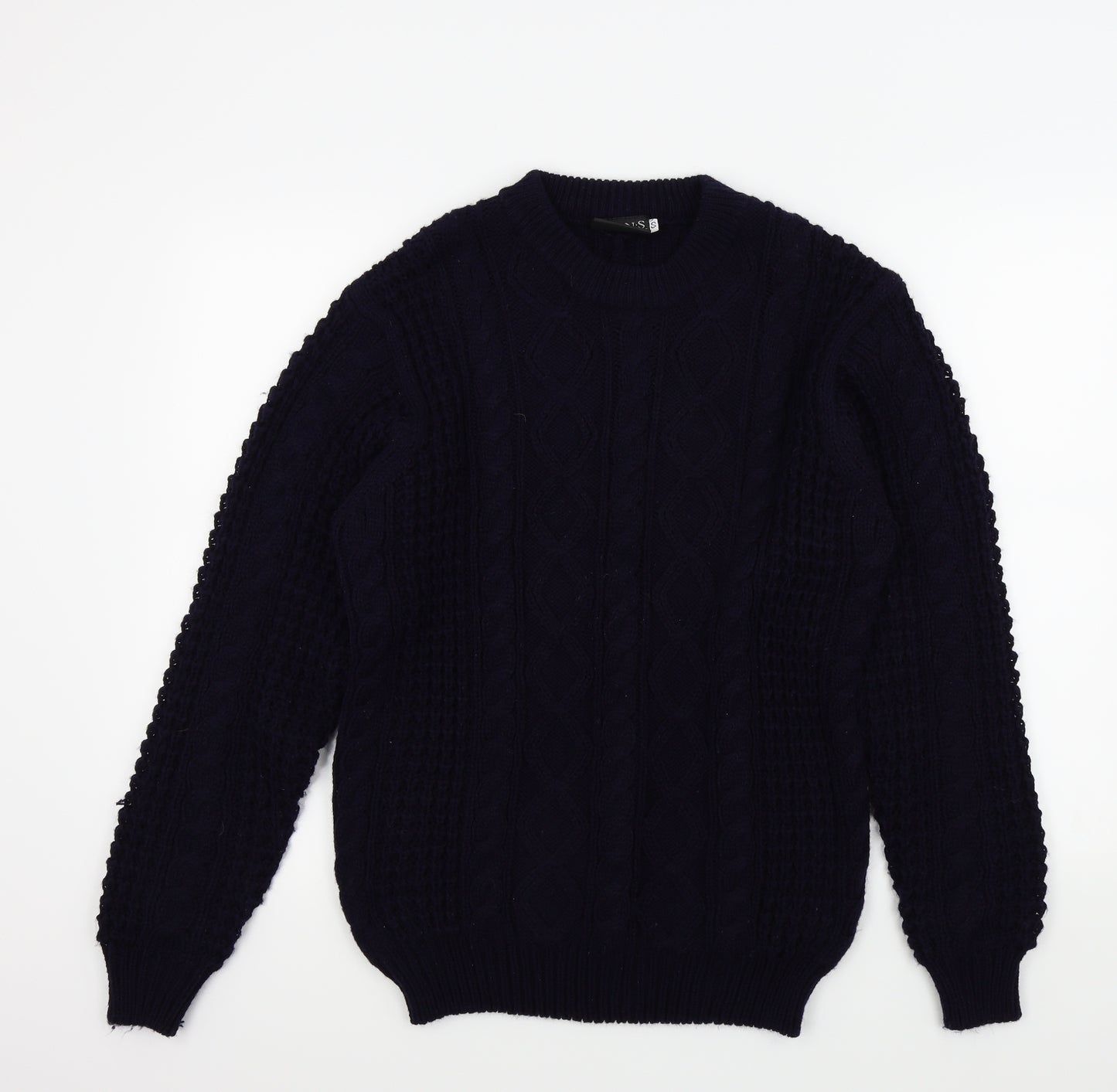 M.E.N.S KNITWEAR Mens Blue   Pullover Jumper Size S