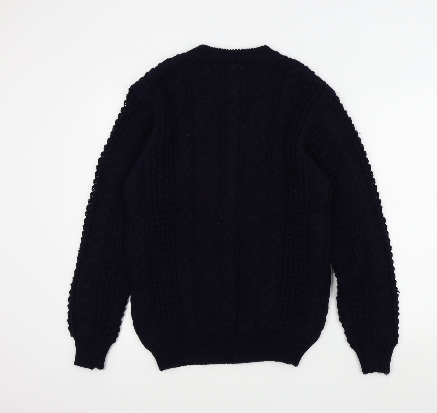 M.E.N.S KNITWEAR Mens Blue   Pullover Jumper Size S