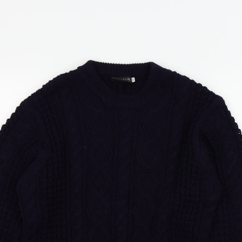 M.E.N.S KNITWEAR Mens Blue   Pullover Jumper Size S