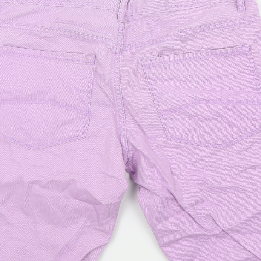 Denim & Co. Womens Purple   Bermuda Shorts Size 32
