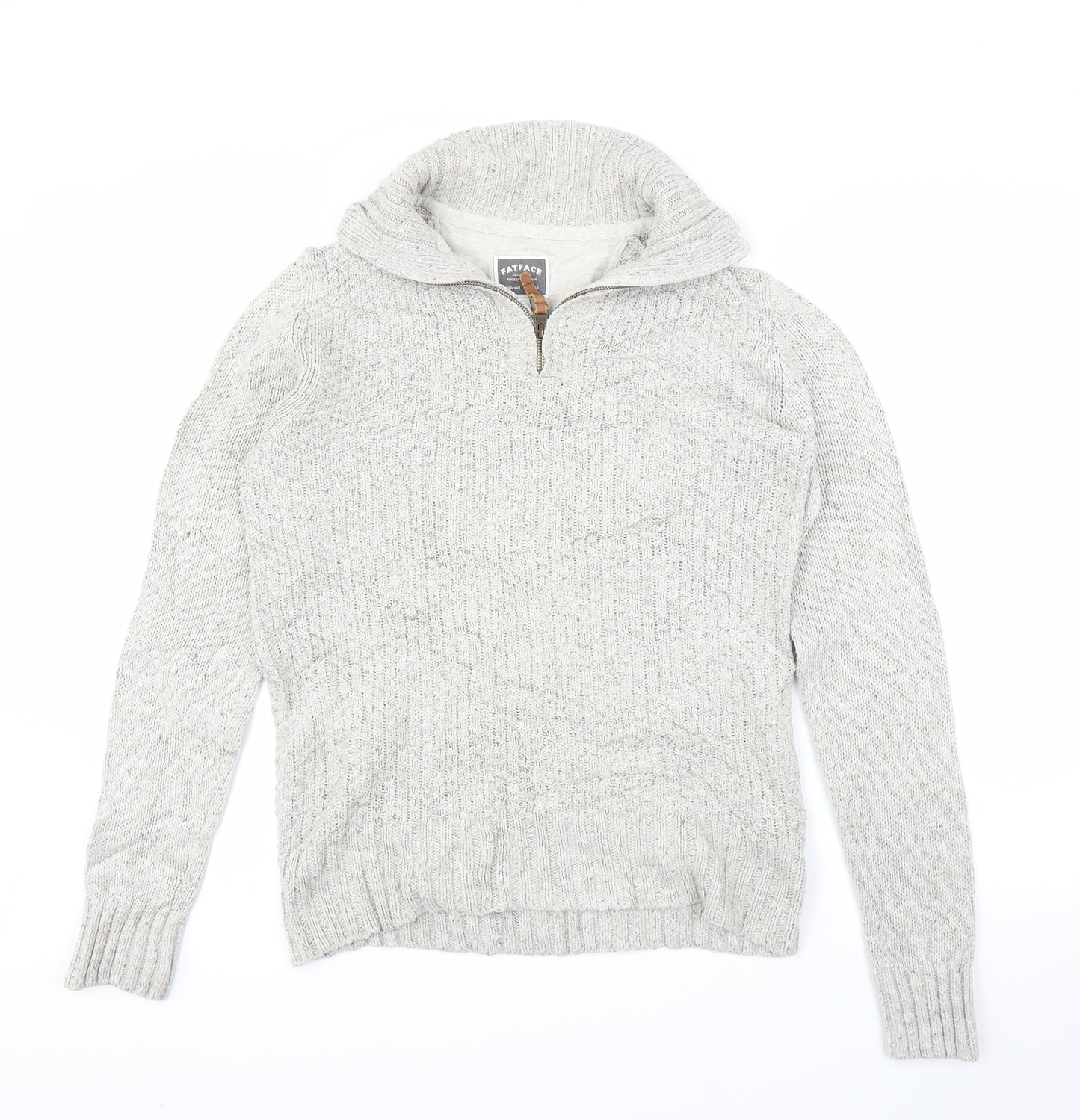 Fat Face Mens Beige   Pullover Jumper Size S