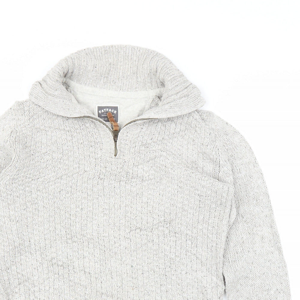Fat Face Mens Beige   Pullover Jumper Size S