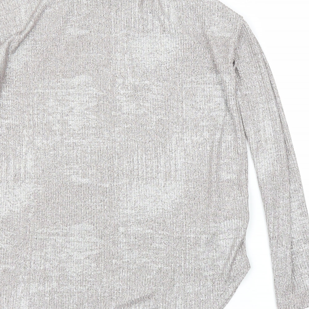 NEXT Womens Silver   Basic T-Shirt Size 8