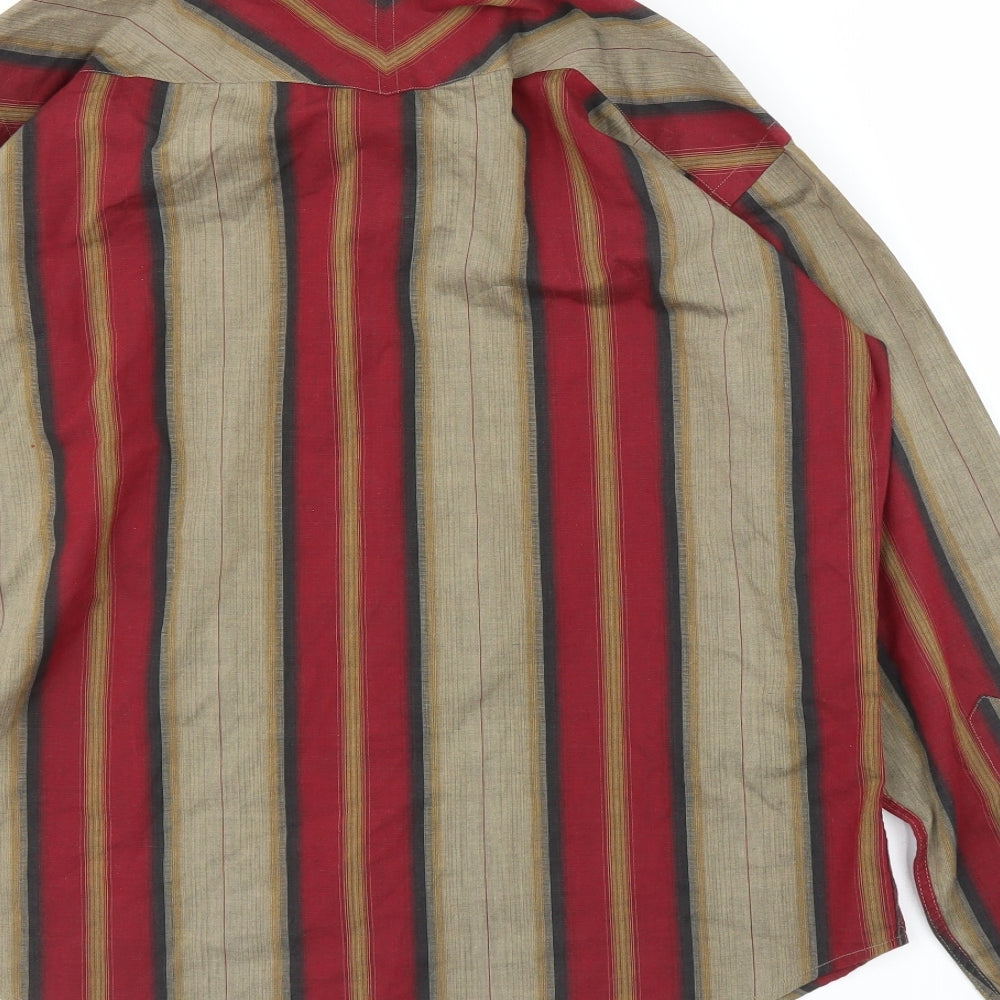 Versace Mens Multicoloured Striped   Button-Up Size XL