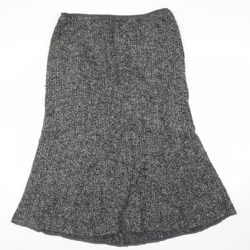 Preworn Womens Grey   Trumpet Skirt Size XL