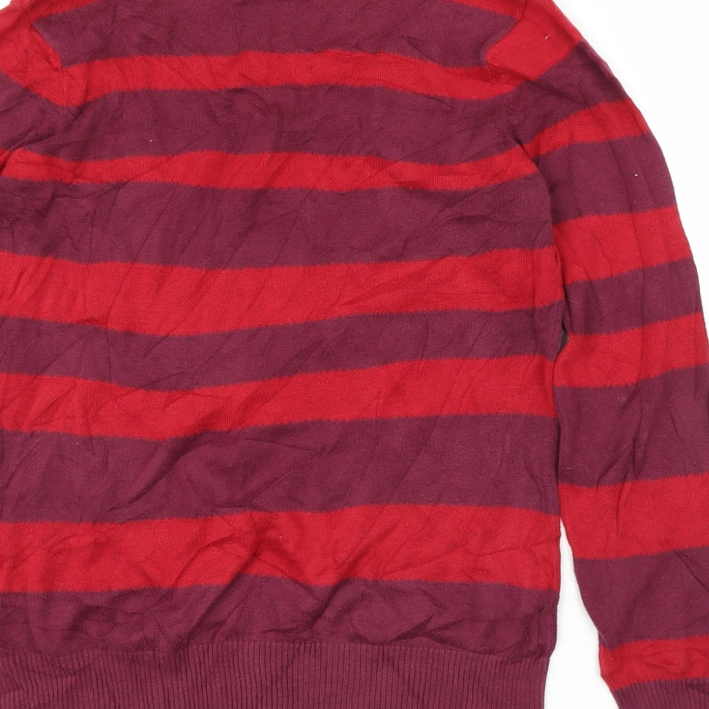 Preworn Womens Purple Striped  Pullover Jumper Size M