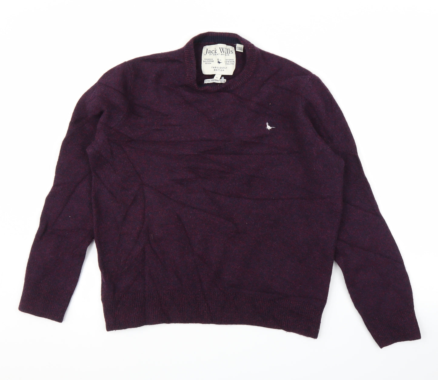 Jack Wills Mens Purple   Pullover Jumper Size XL