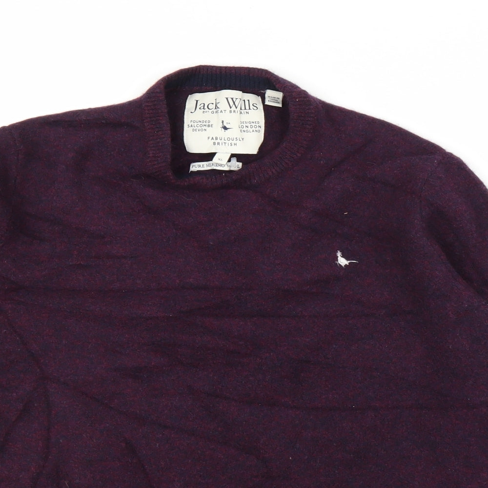 Jack Wills Mens Purple   Pullover Jumper Size XL