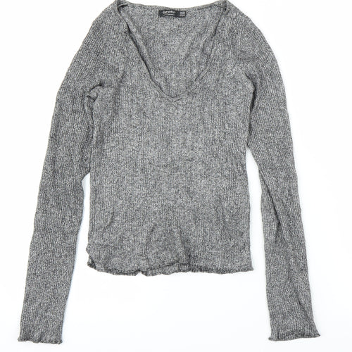 Bershka Womens Grey   Pullover Jumper Size XS