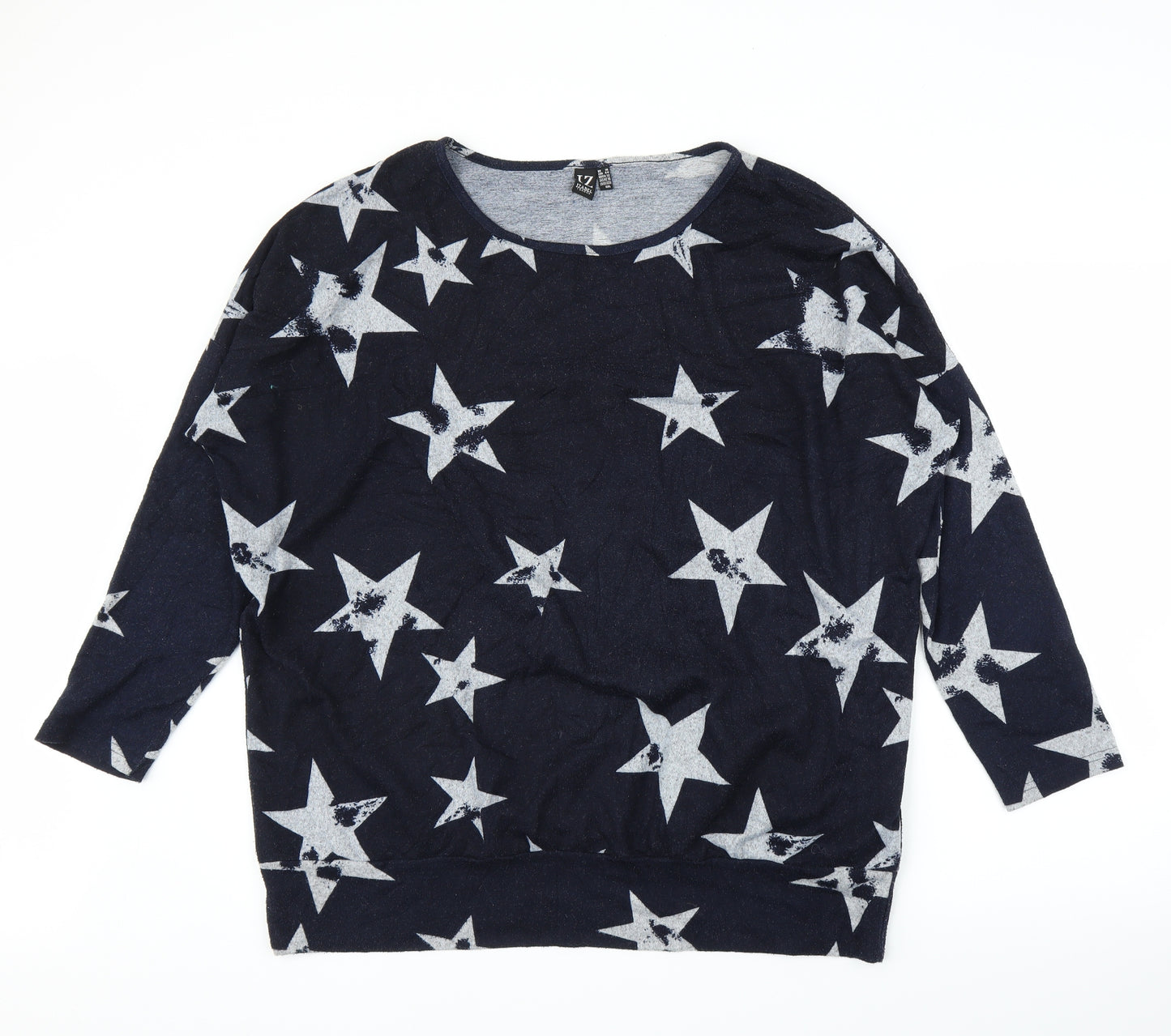 Izabel Womens Blue   Tunic Blouse Size 16  - Stars