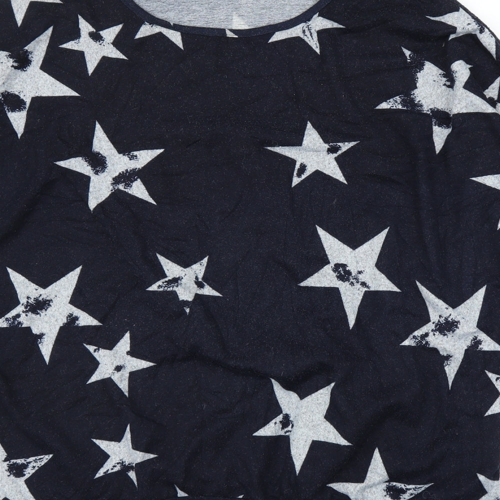 Izabel Womens Blue   Tunic Blouse Size 16  - Stars