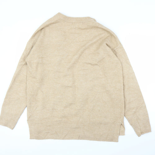 Nutmeg Womens Beige   Cardigan Jumper Size 10