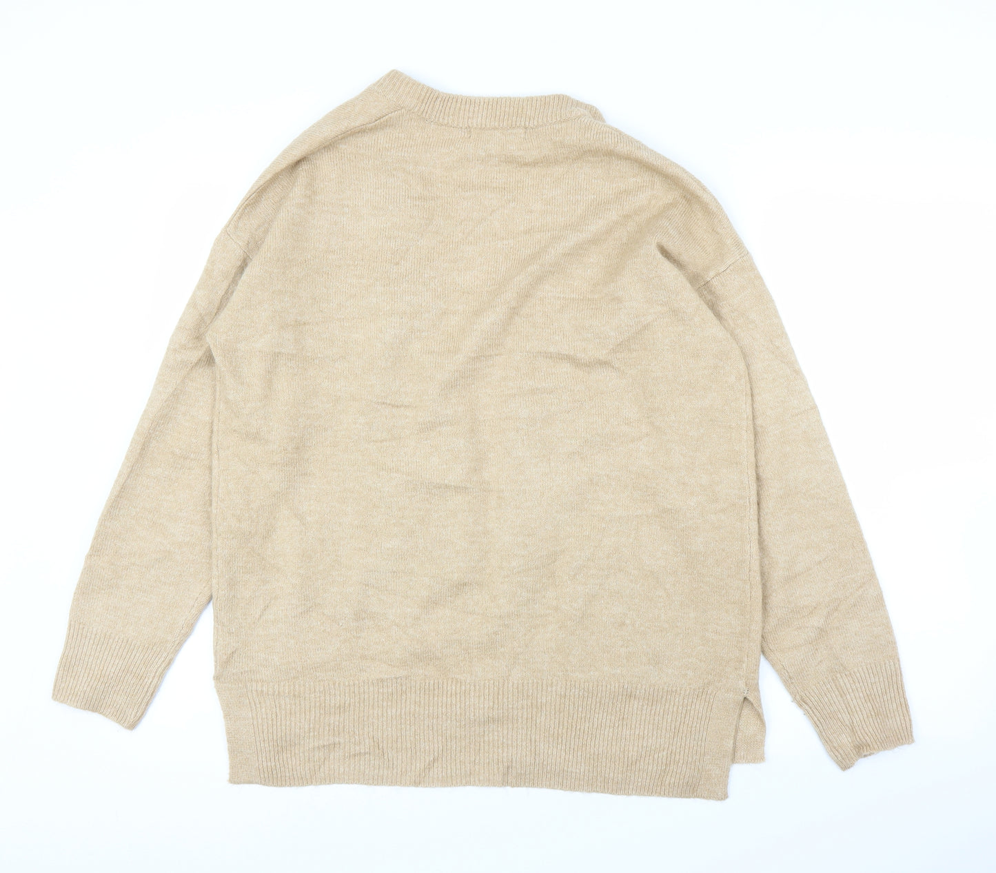 Nutmeg Womens Beige   Cardigan Jumper Size 10