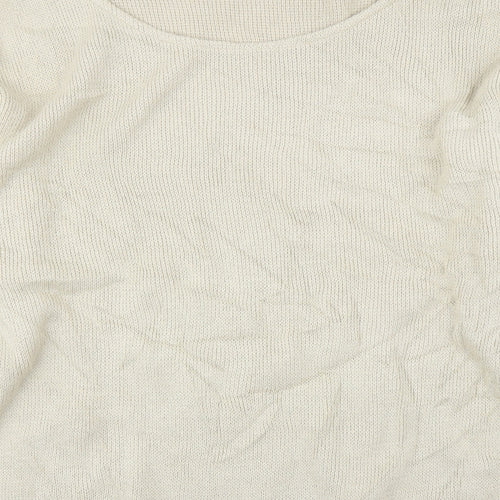 Boohoo Womens Beige   Pullover Jumper Size S