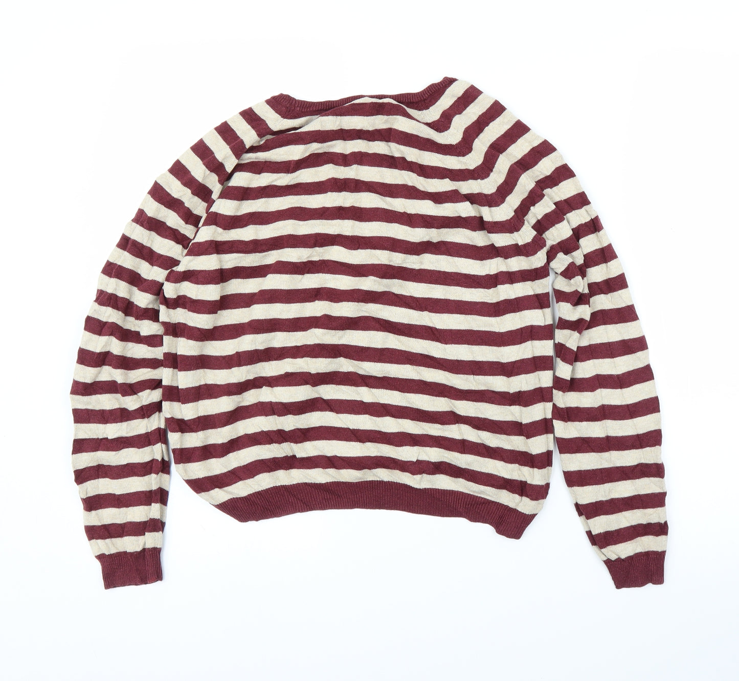 Dorothy Perkins Womens Purple Striped  Pullover Jumper Size 16