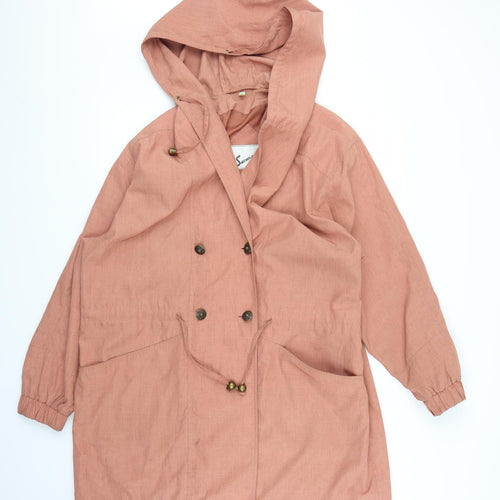 Savannah Womens Pink   Rain Coat Coat Size 10