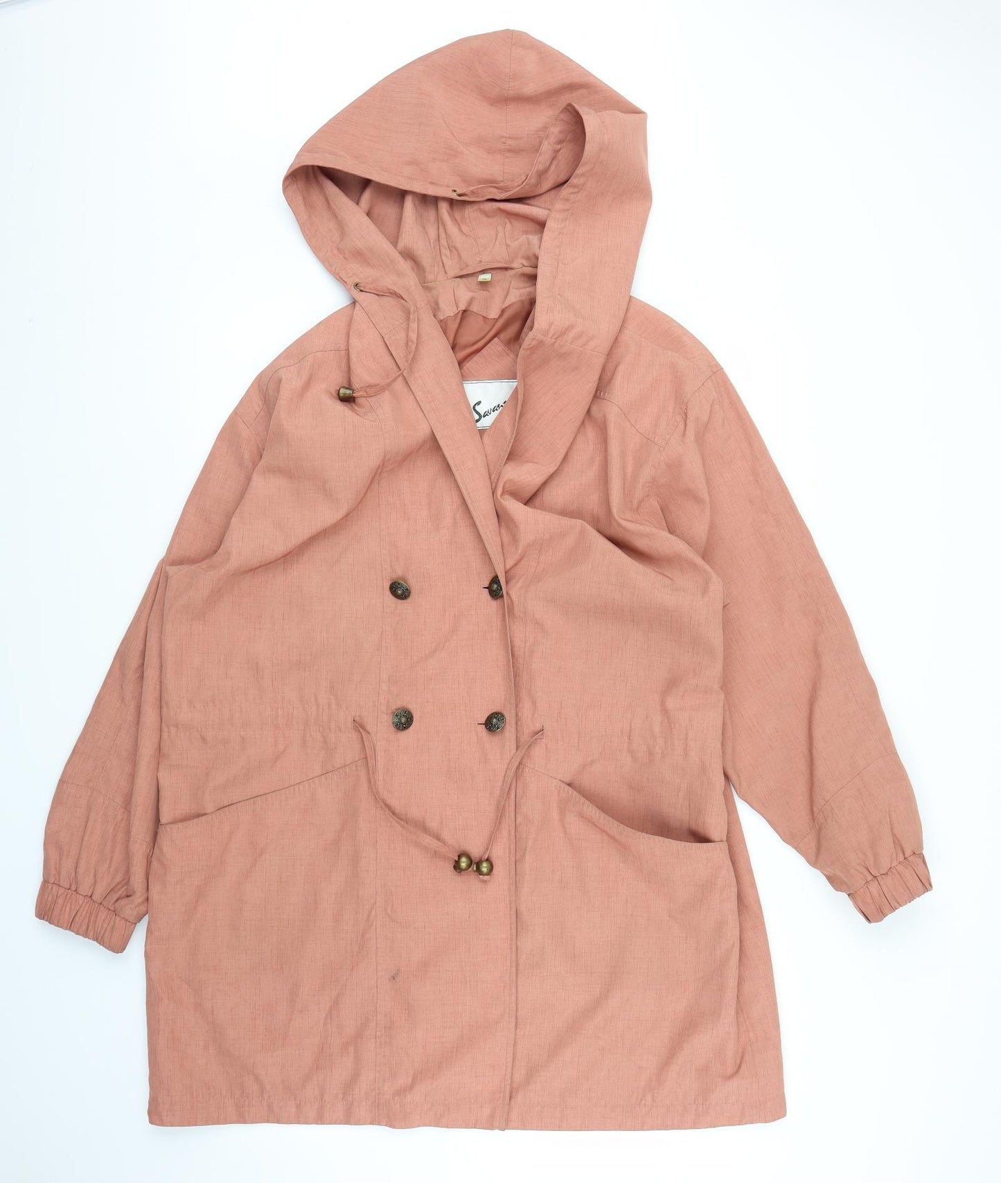 Savannah Womens Pink   Rain Coat Coat Size 10