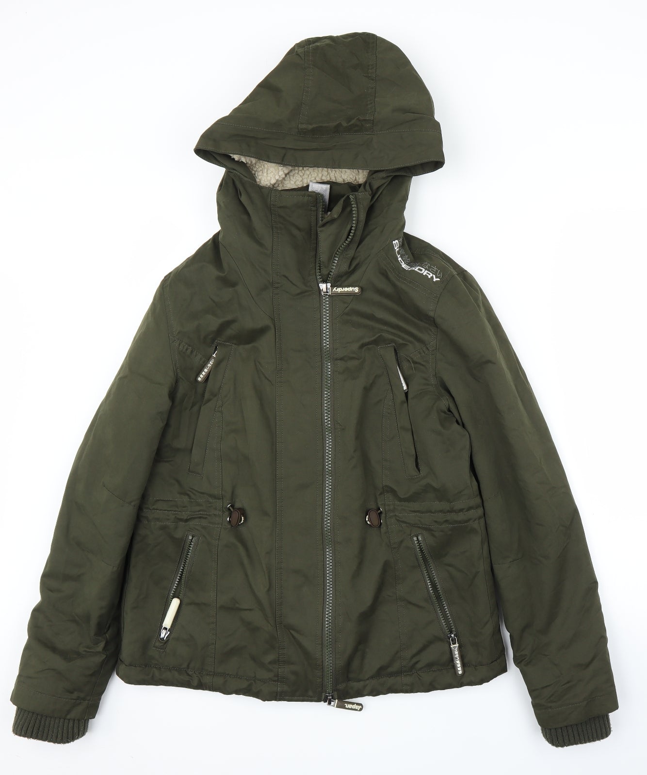 Superdry Womens Green   Windbreaker Coat Size L
