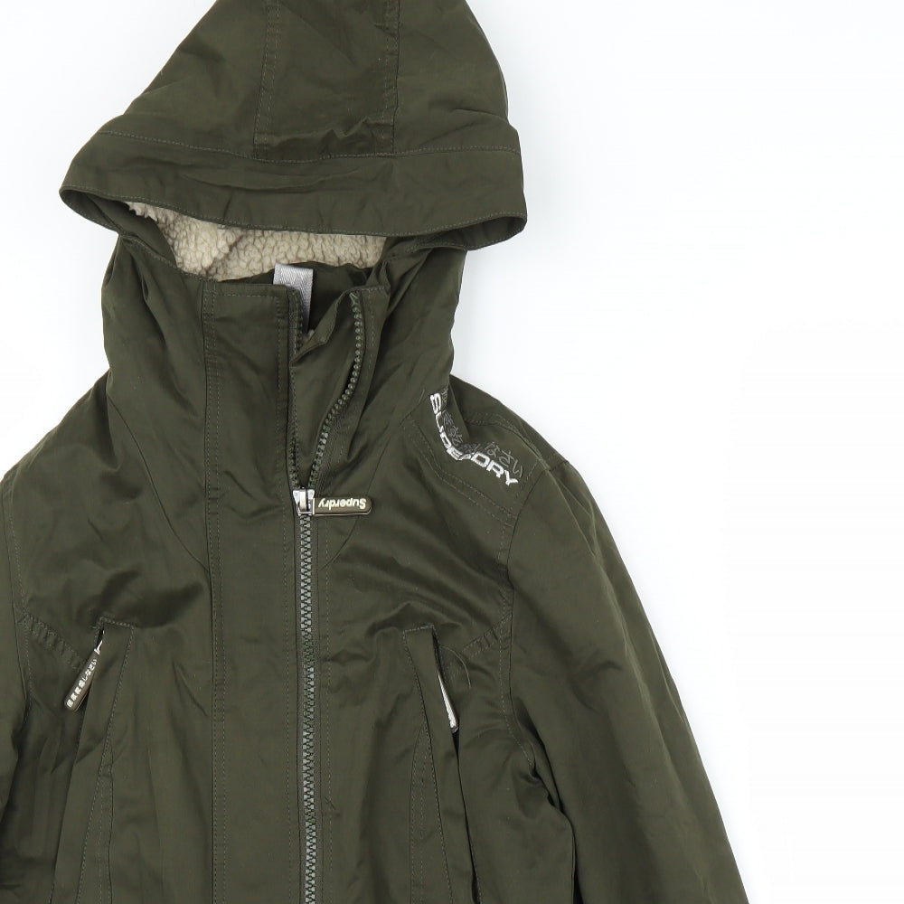 Superdry Womens Green   Windbreaker Coat Size L