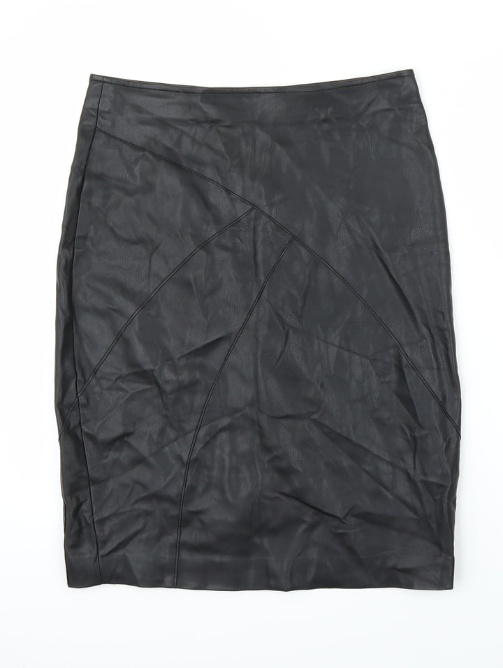 Linea Womens Black Straight & Pencil Skirt Size 10
