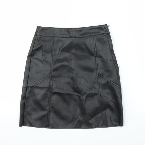 H&M Womens Black   A-Line Skirt Size 4