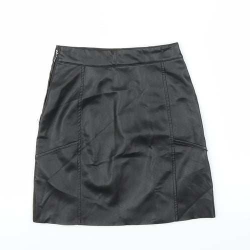 H&M Womens Black   A-Line Skirt Size 4