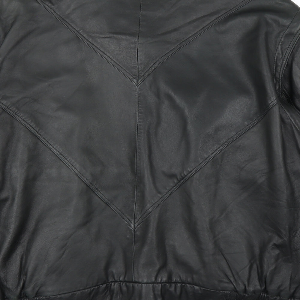 Angelo Litrico Mens Black   Motorcycle Jacket Coat Size XL