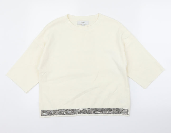 NEXT Womens Ivory Pullover Jumper Size 8