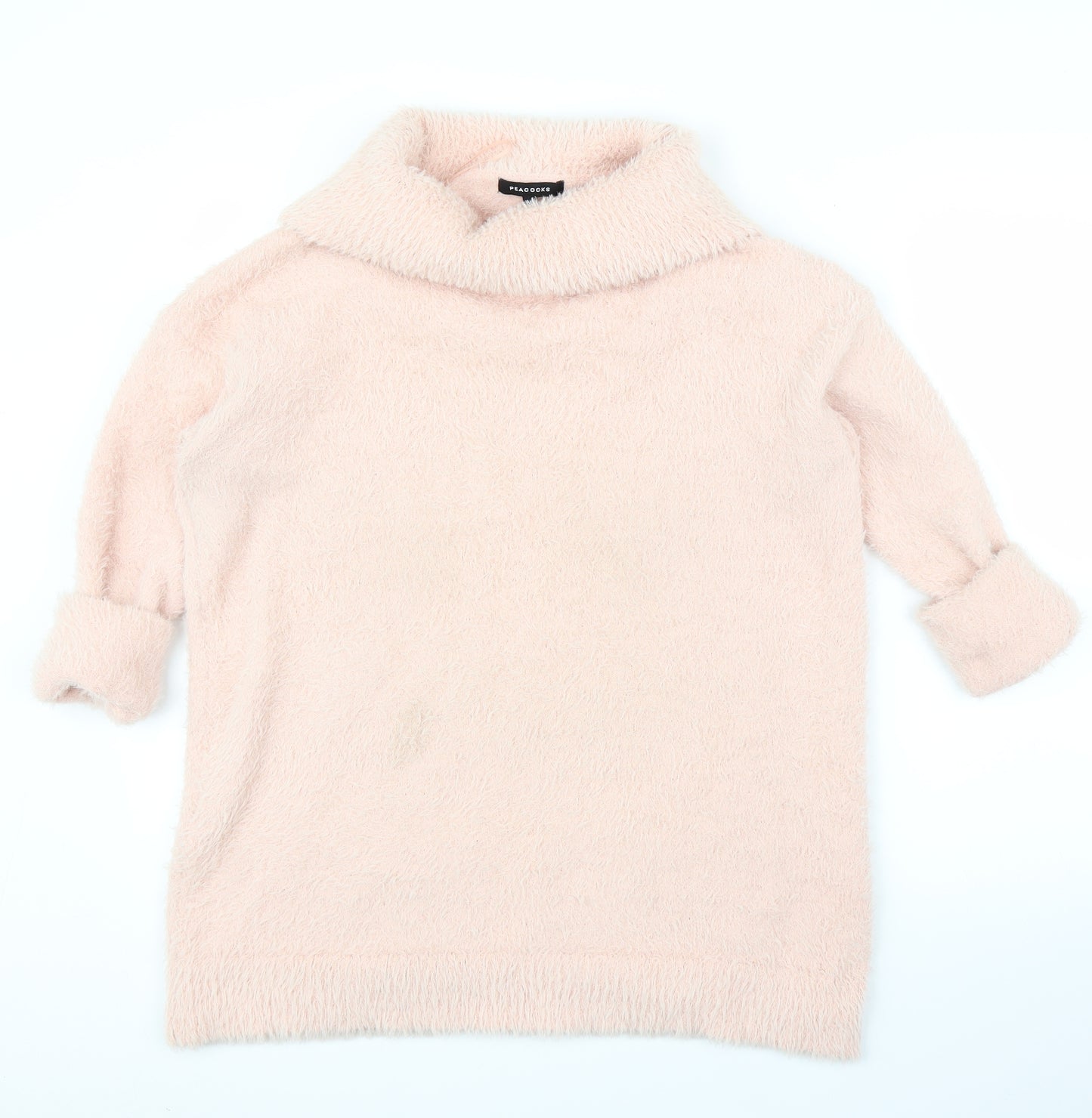 Peacocks Womens Pink   Pullover Jumper Size M