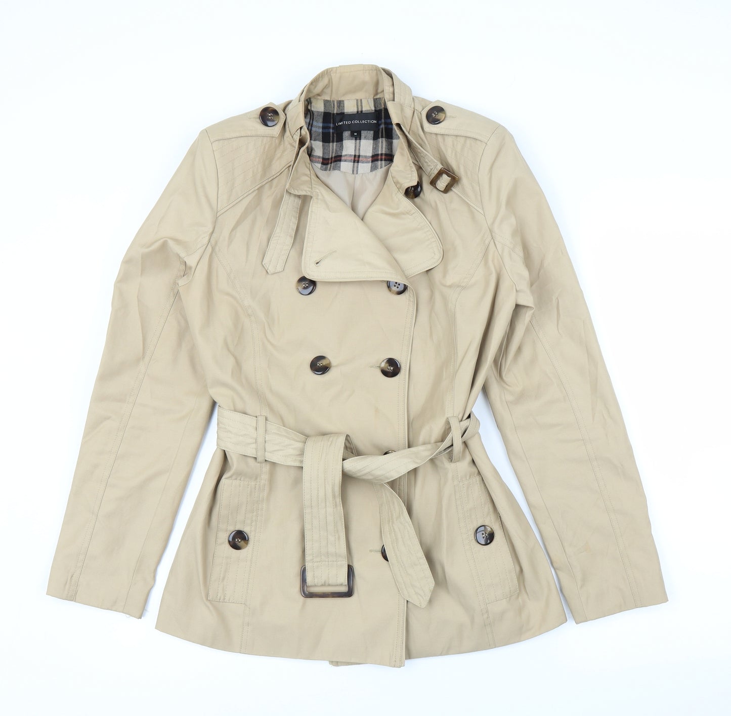 Ltd CollectION Womens Beige   Trench Coat Coat Size 14