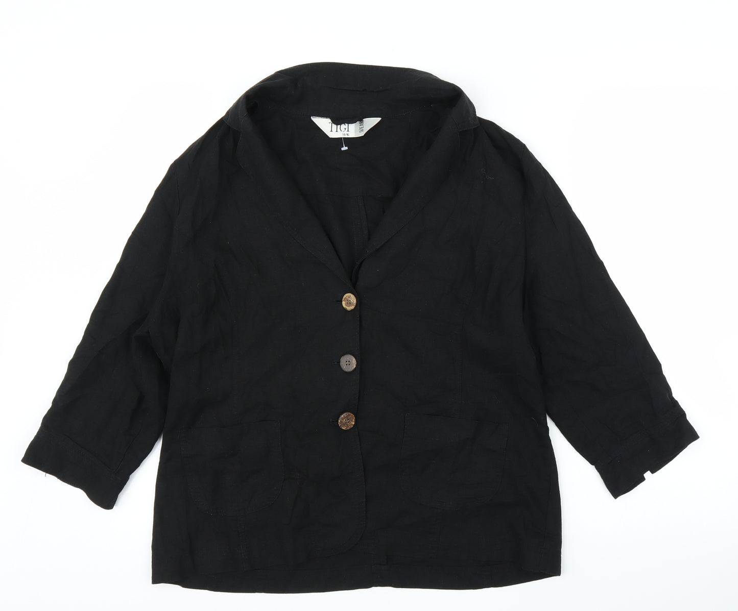 Tigi Womens Black   Cardigan Jumper Size 14