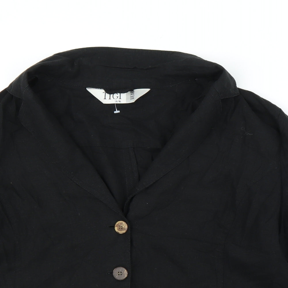 Tigi Womens Black   Cardigan Jumper Size 14