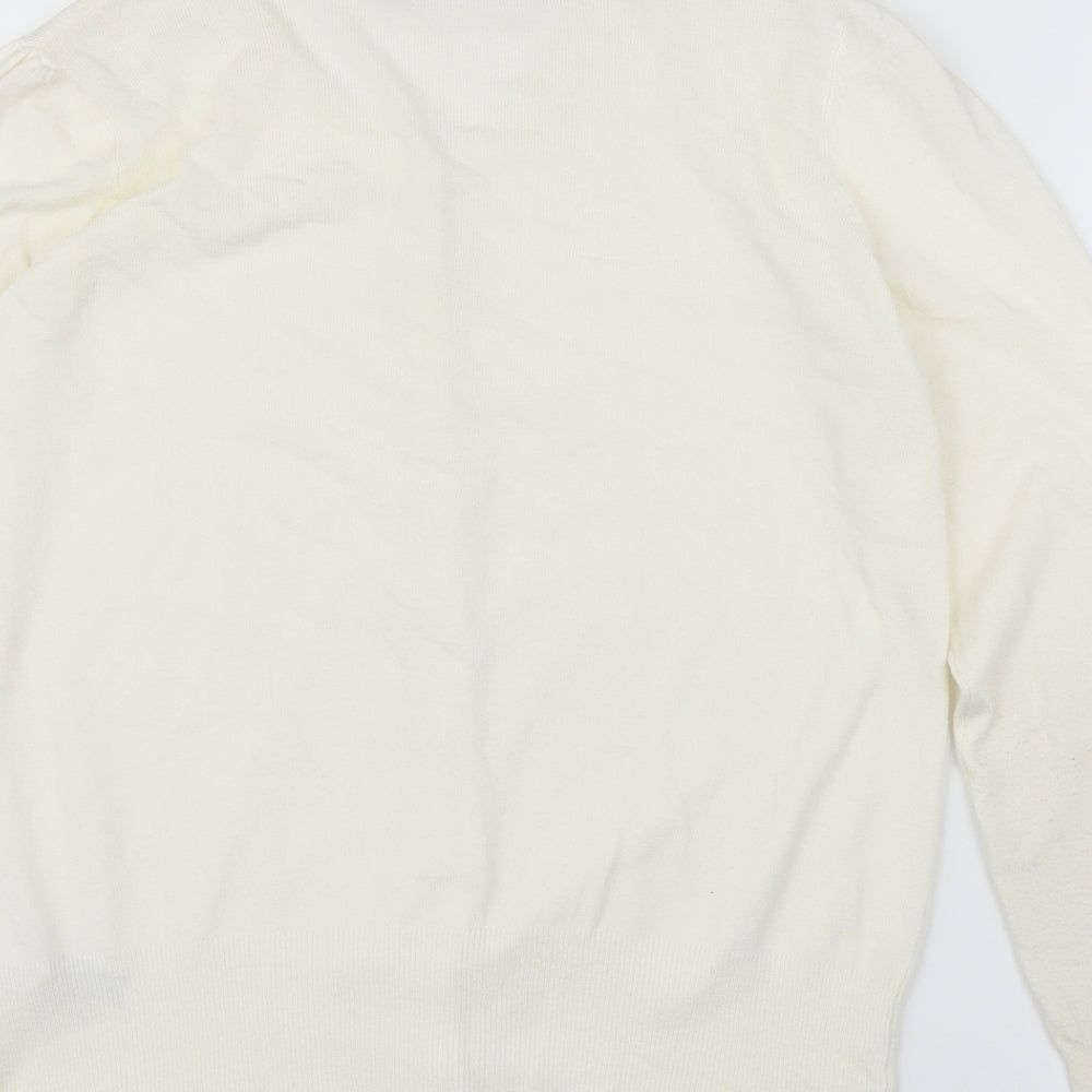 M&S Womens Ivory   Cardigan Jumper Size 16
