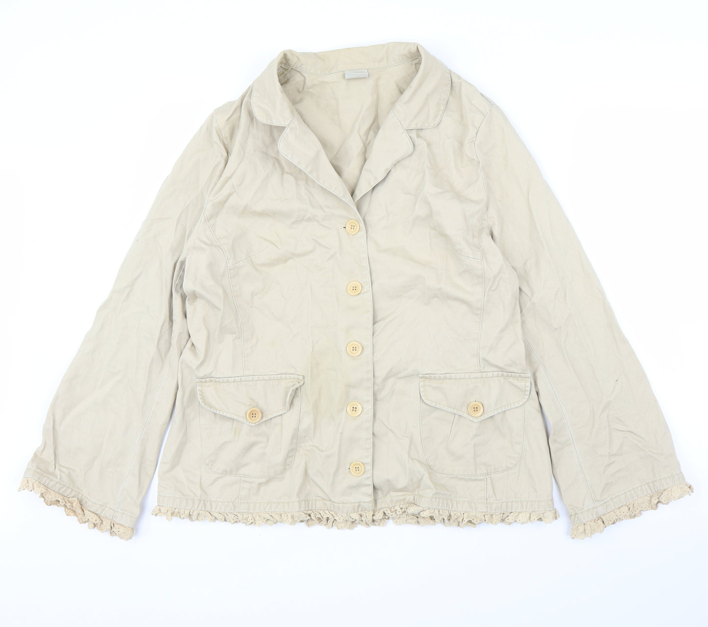 Noa Noa Womens Beige   Jacket  Size XL