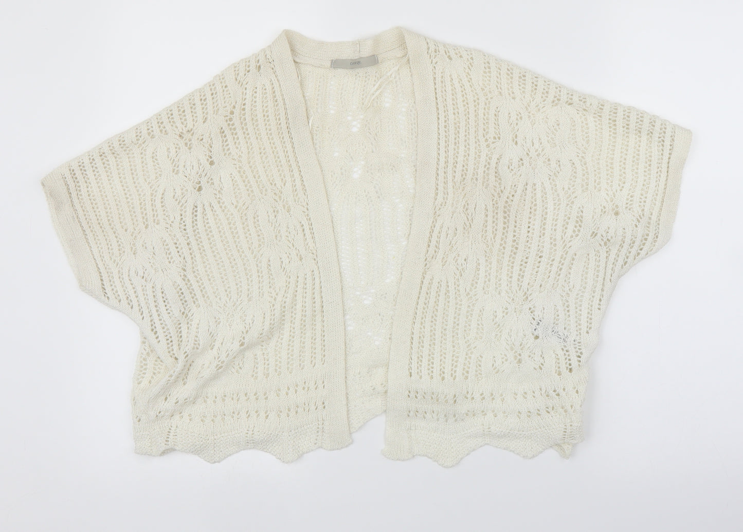 George Womens Ivory   Cardigan Jumper Size M