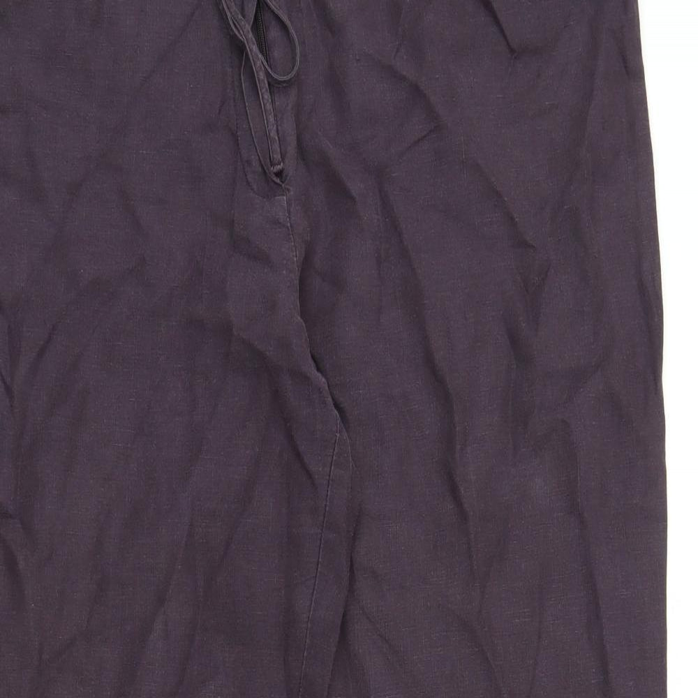 M&S Womens Purple   Trousers  Size 18 L26 in