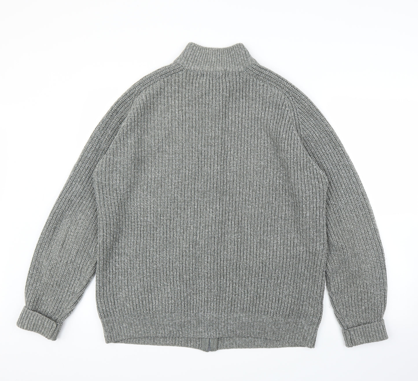 TU Mens Grey   Cardigan Jumper Size L