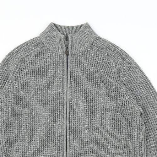 TU Mens Grey   Cardigan Jumper Size L