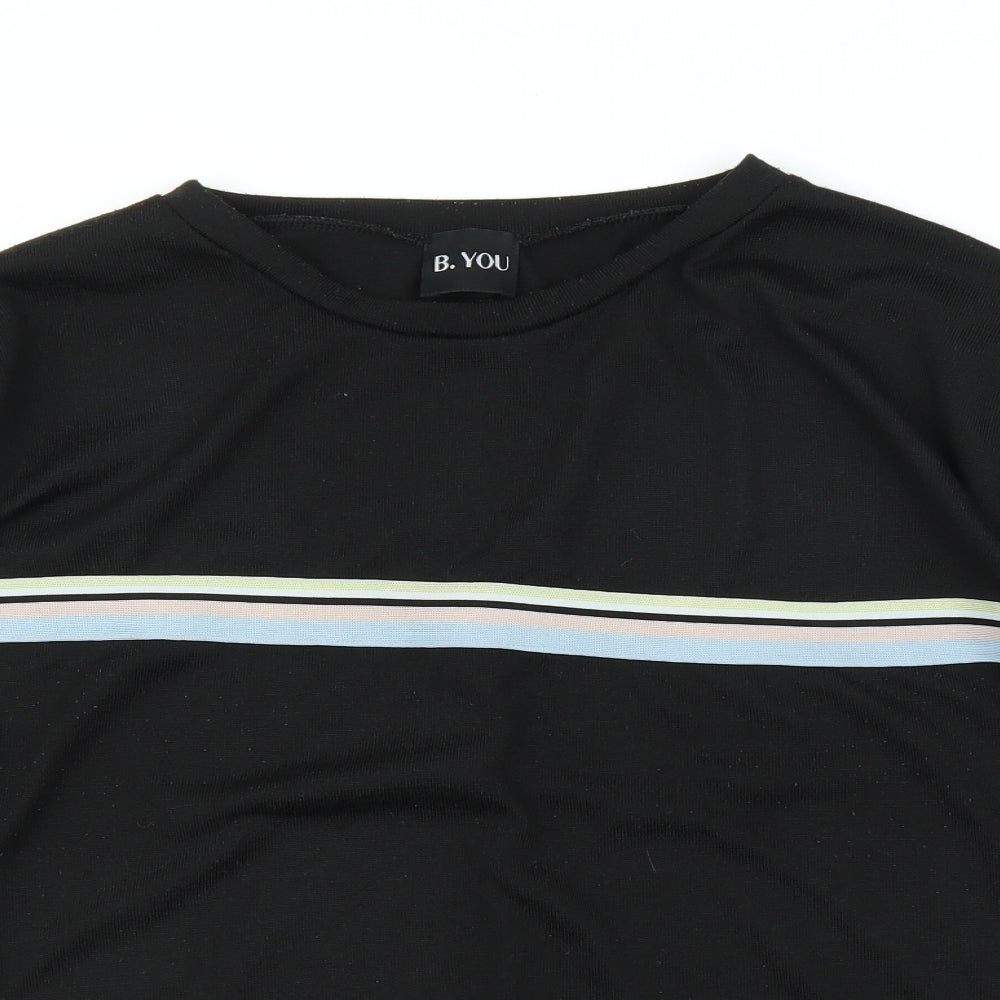 B. You Womens Black   Pullover Jumper Size 16