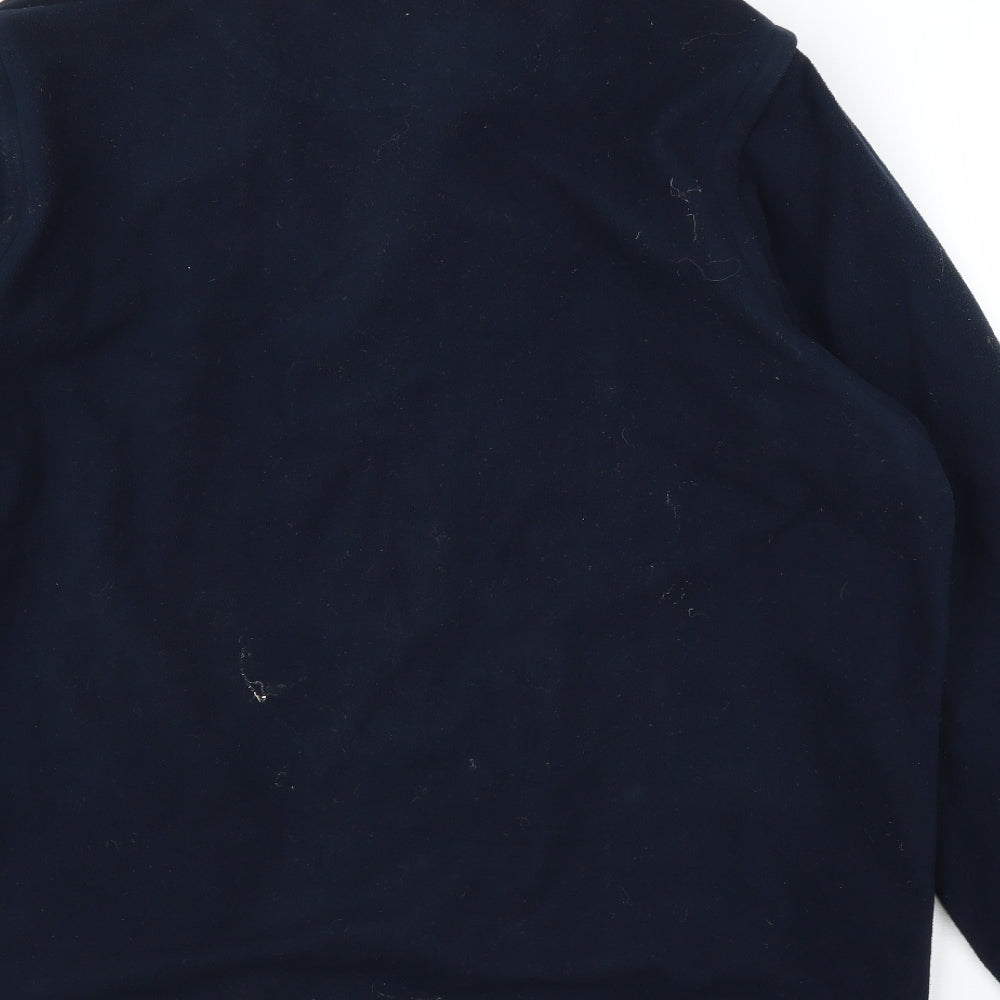 James Harvest Mens Blue  Fleece Full Zip Jumper Size L  - Zipped arms