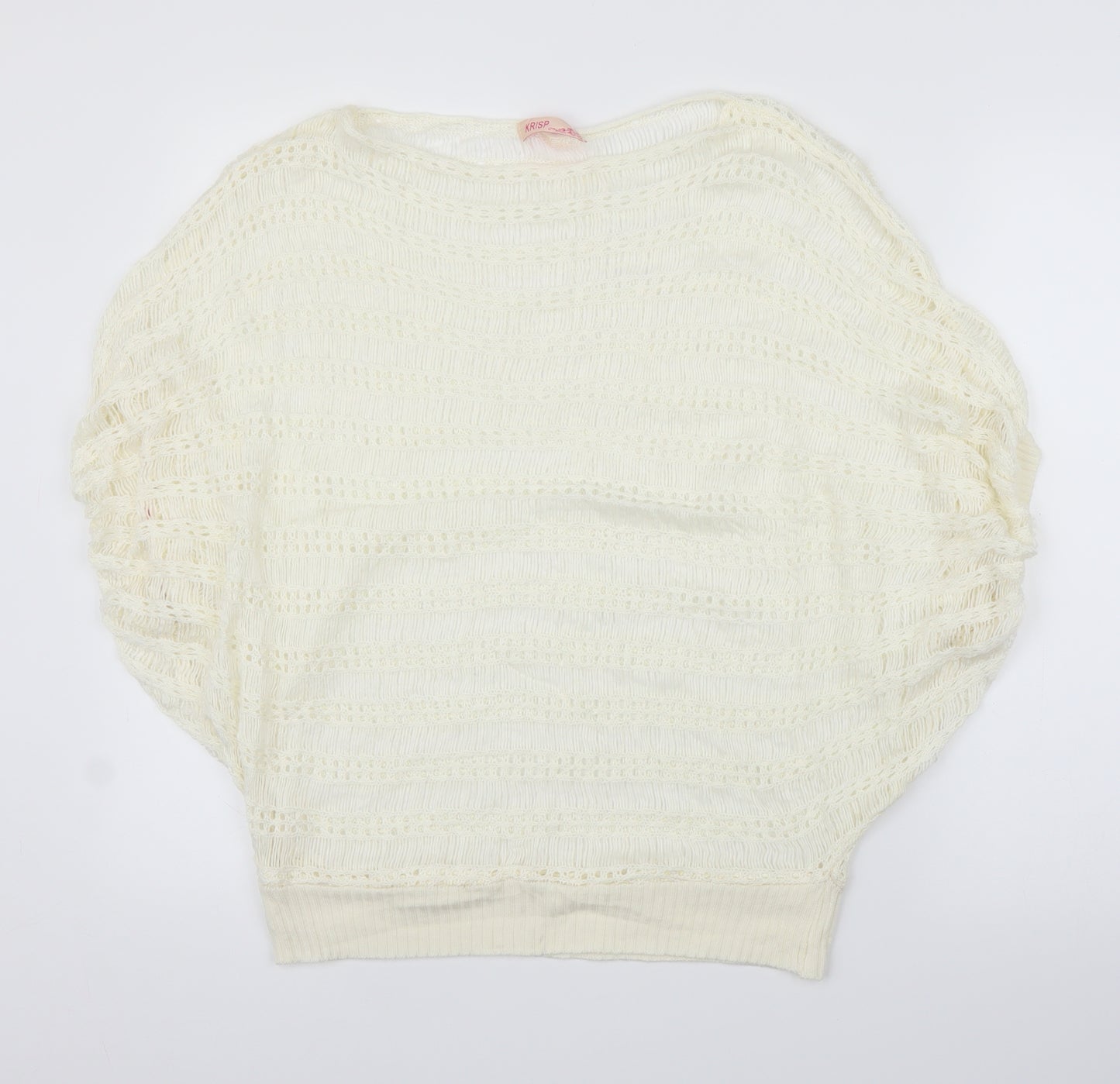 Krisp Womens Ivory   Cardigan Jumper Size M