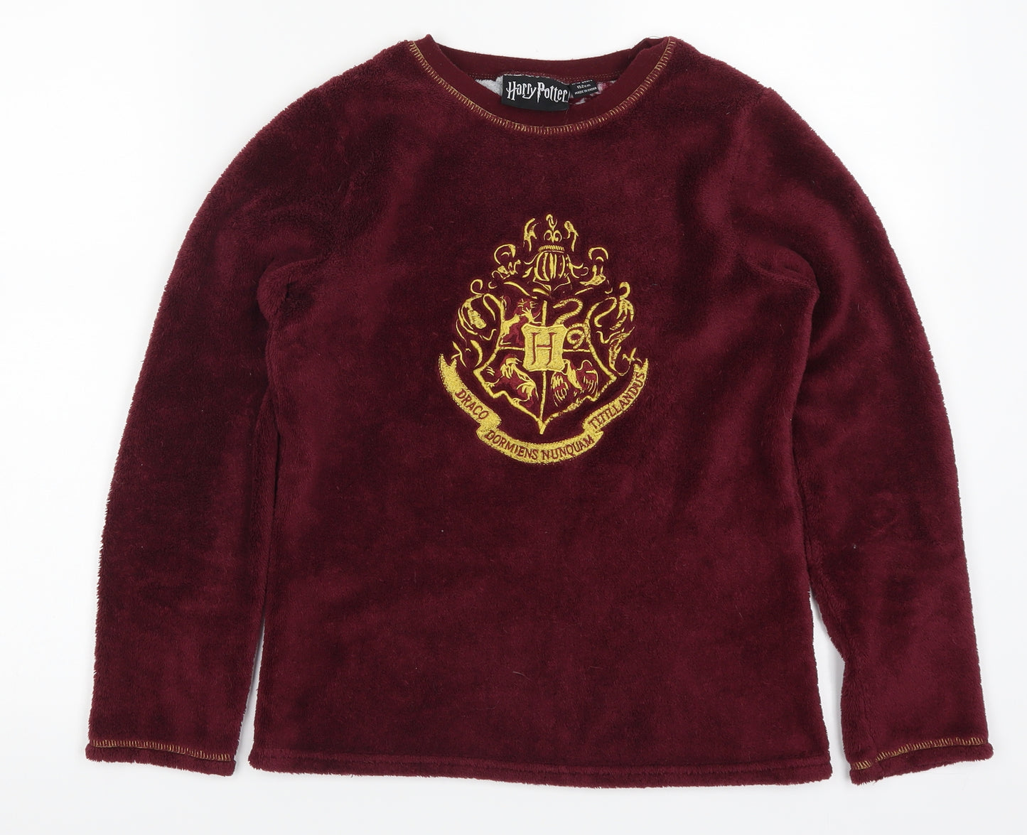 Primark Girls Red Solid  Top Pyjama Top Size 11-12 Years  - Harry Potter