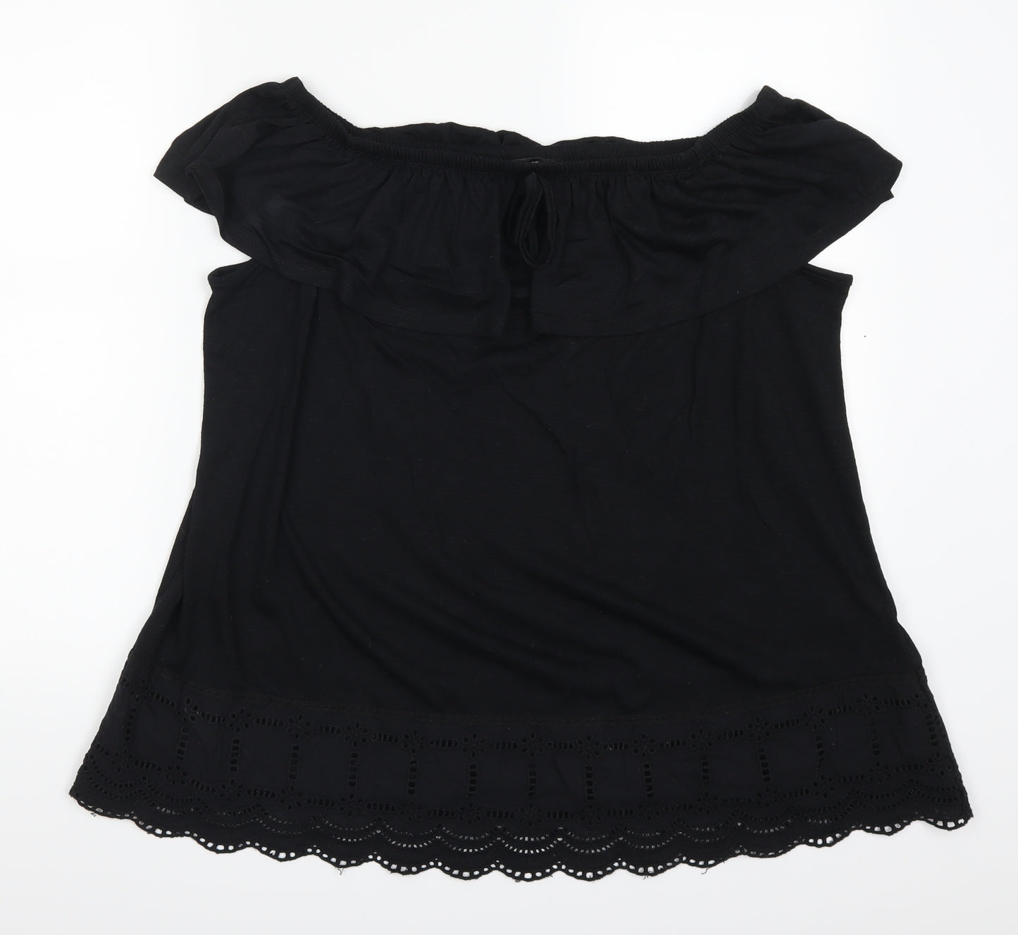 George Womens Black   Basic T-Shirt Size 22