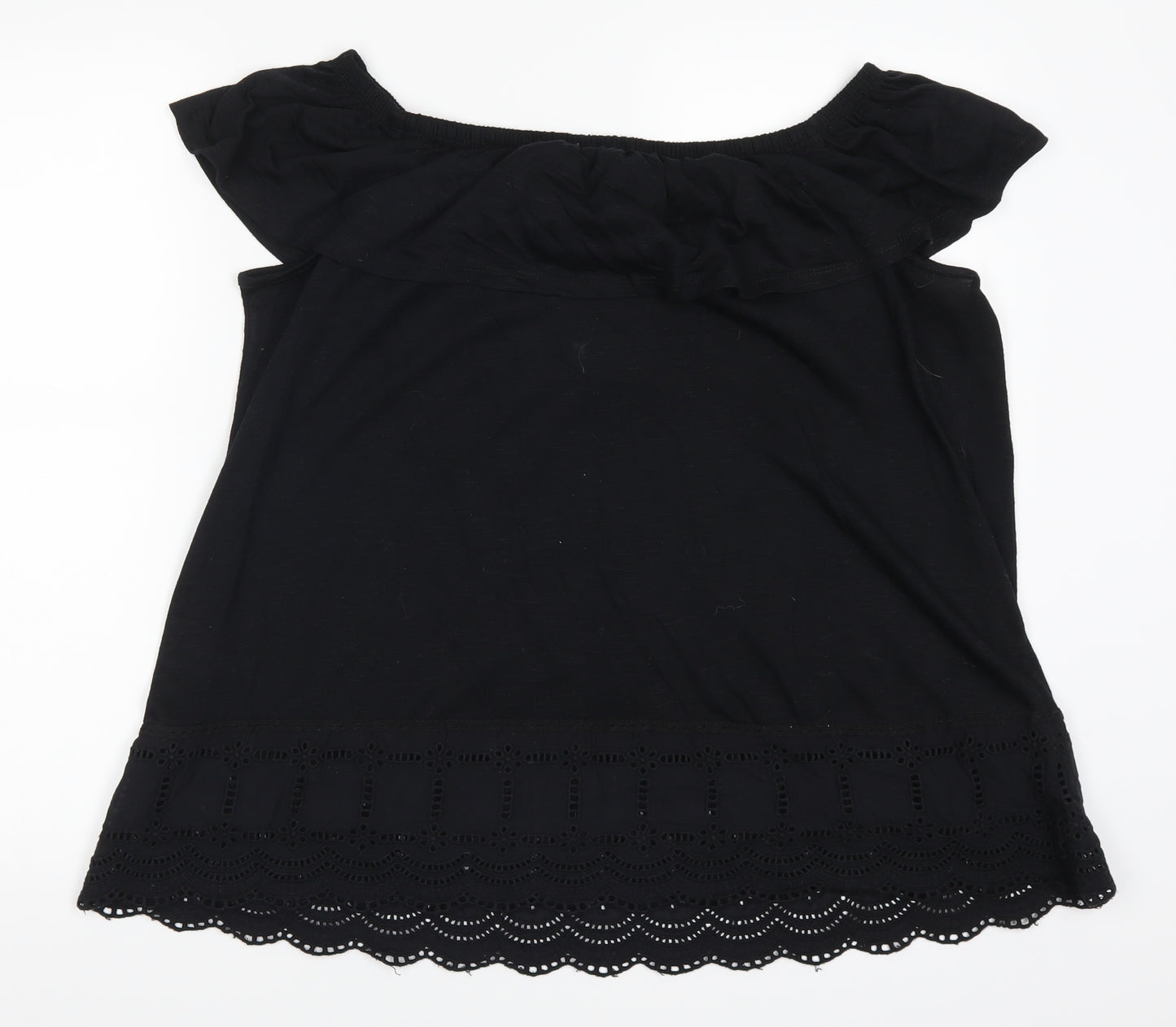 George Womens Black   Basic T-Shirt Size 22
