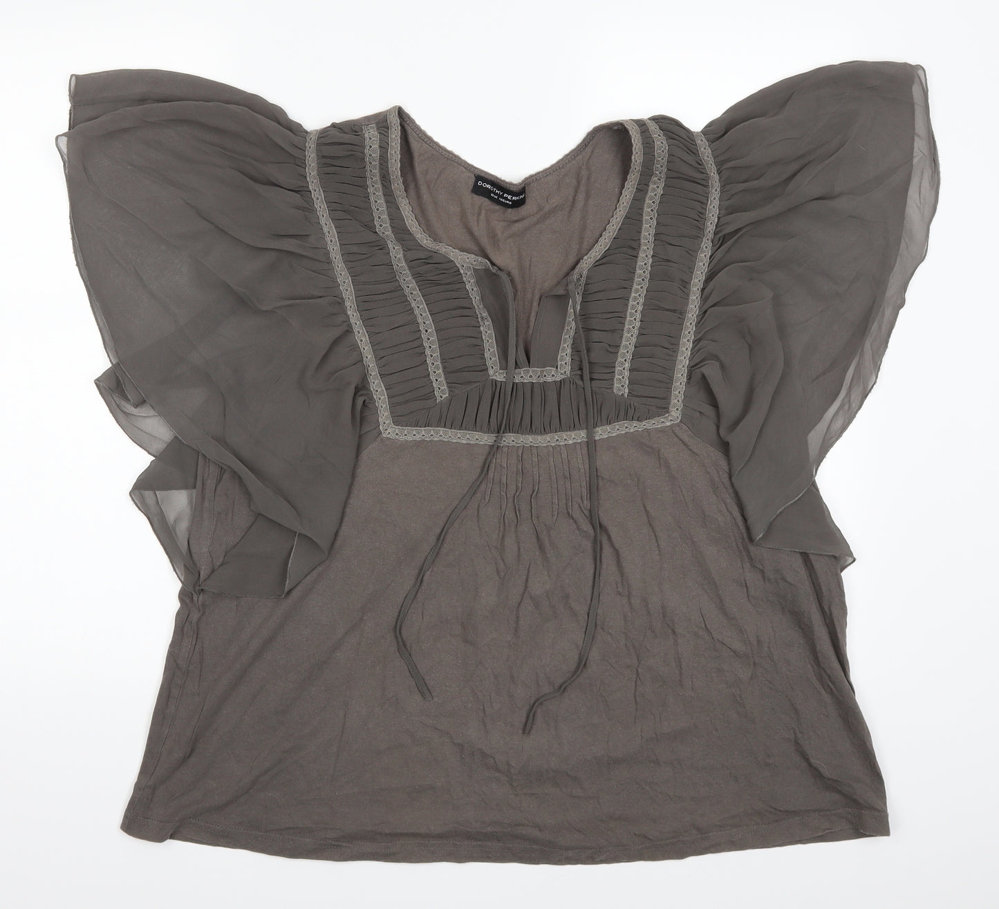Dorothy Perkins Womens Grey   Basic Blouse Size 20
